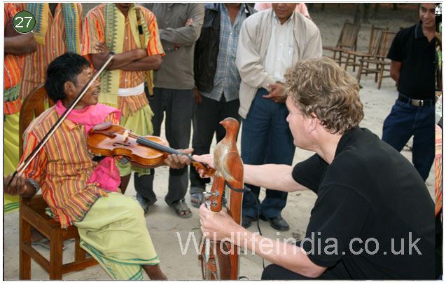 Exchanged the Instrument and Tried Playing on it.